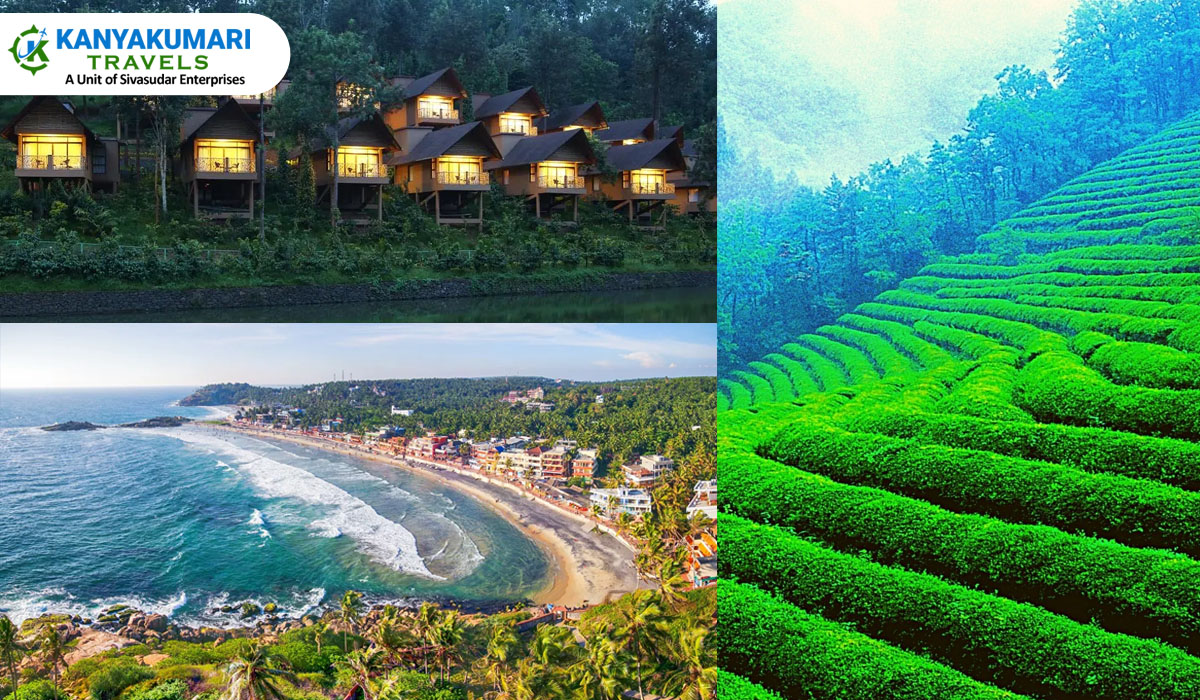 8 Days 7 Nights Kochi Munnar Thekkady Alleppey Kanyakumari Kovalam Trivandrum Kerala Tour Packages